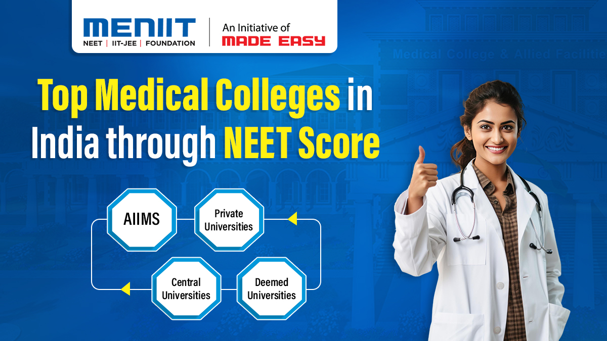 Top Medical Colleges in India through NEET Score