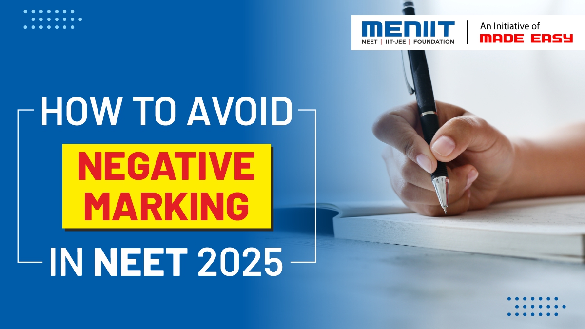 How to avoid negative marking in NEET 2025